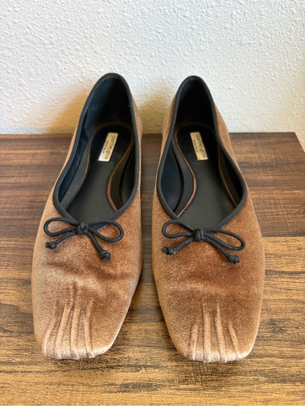 Antonio Melani x Courtney Grow James Velvet Bow Ballet Flats - Picture 2 of 6
